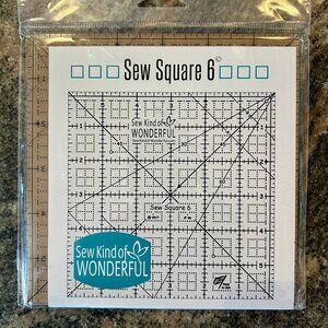Brand New Sew Square 6 Quilt Ruler by Jenny Pedigo for Sew Kind of Wonderful #96